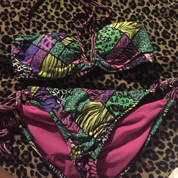 Funny pattern bikini