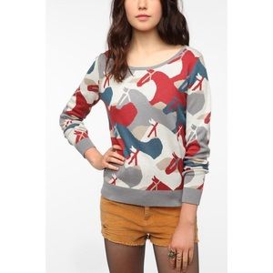 Urban Outfitters horse print pullover sweater