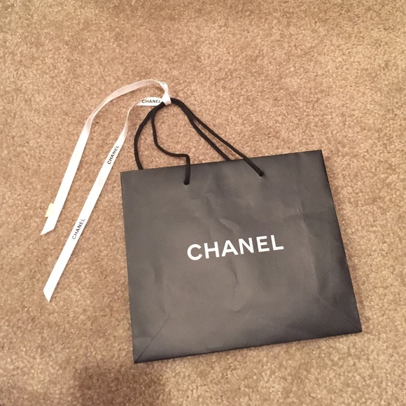 Small Matte Chanel shopping bag with ribbon