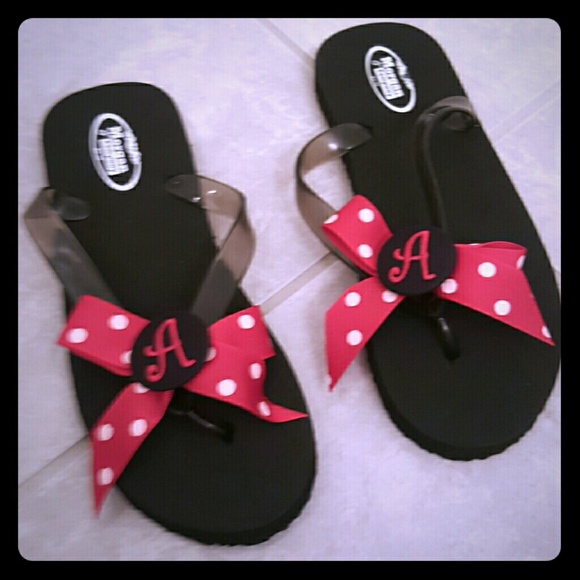 Adorable "A" Initial Flip-flops
