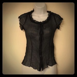 Silk Grey Blouse