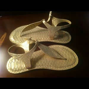Bernado Sandals. Color *Gold. Size 9. Leather