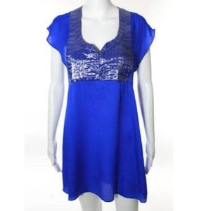 Alexander wang electric blue silk dress - size 0