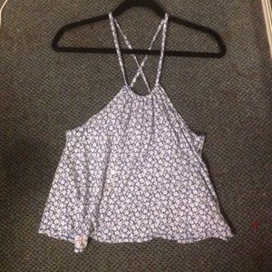 Cute hollister cross strap tank top