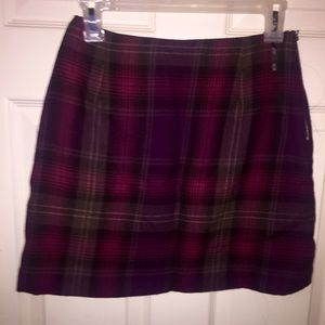 Banana republic size 4 Plaid skirt