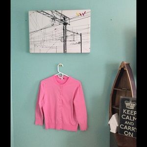 Pink J. Crew Cardigan