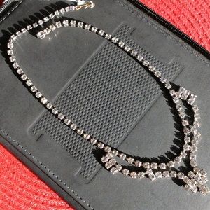 Princess Clear Rhinestone Necklace 👄 1/2 off $30