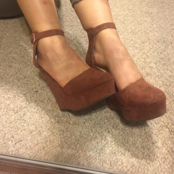 Forever 21 Shoes - Forever 21 brown wedges