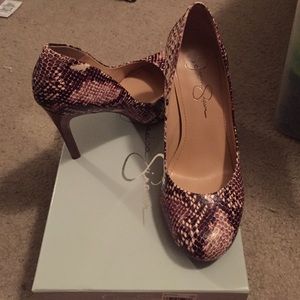 Jessica Simpson pumps - snake skin print