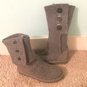 Ugg Grey Classic Cardi Boots