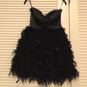 Black Feather Dress