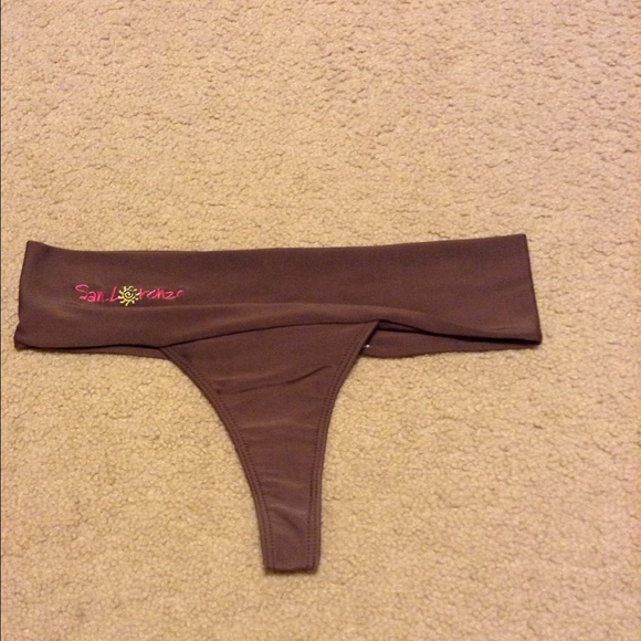 San Lorenzo Brown Thong Bikini Bottom