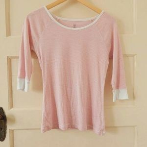 Gap white striped top