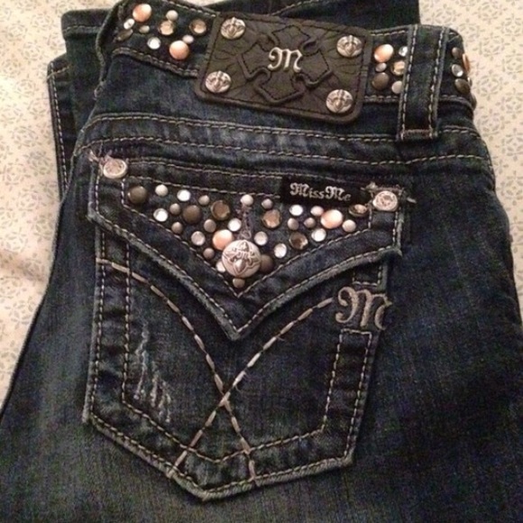 MissMe Bling Bootcut Jeans