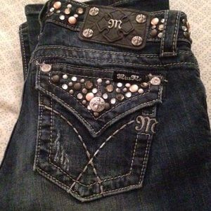 MissMe Bling Bootcut Jeans