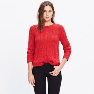 Madewell HEXCOMB TEXTURE SWEATER size S