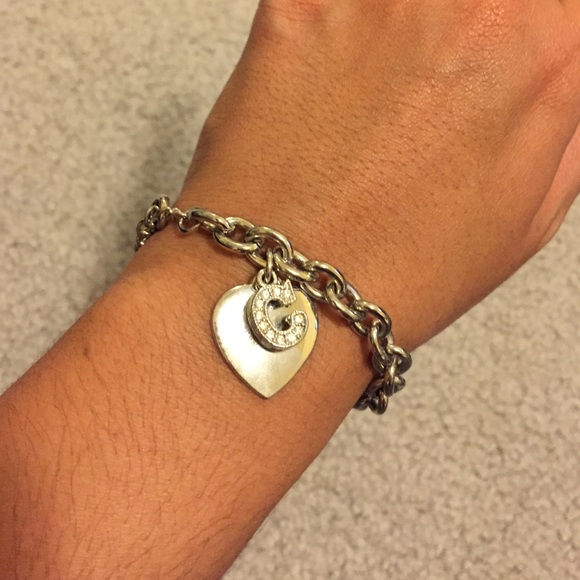 Adjustable, chain link bracelet with "C" initial - Picture 1 of 2