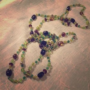 Glass bead necklace