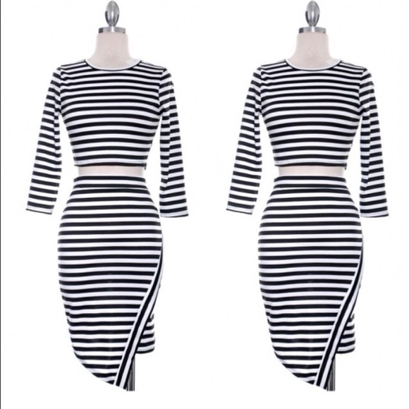 Kylie Jenner Inspired Striped Set