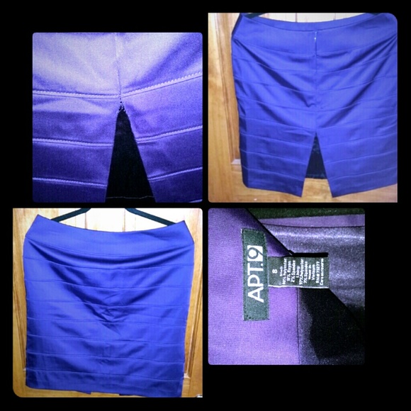 Apt. 9 Slim Fitting Plum Colored Mini Skirt.