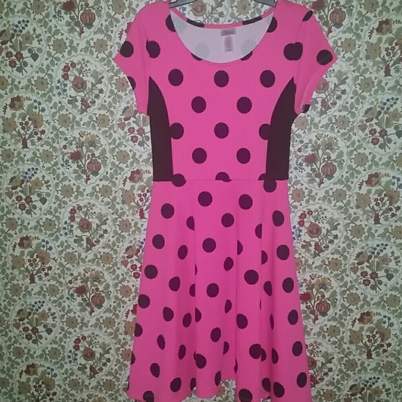 Justice Pink and Black Dress Girl's 16