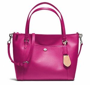 Coach Peyton tote in bright Magenta color! REDUCED