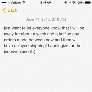 I will be away for the next week and a half or so