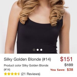 200G 20 inch golden blonde irresistible me clip in