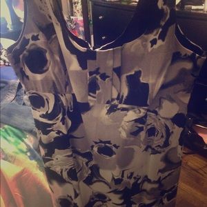 New York & Company b&w floral dress!
