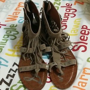 Sale today Sam Edelman Fringed Gladiator Sandals