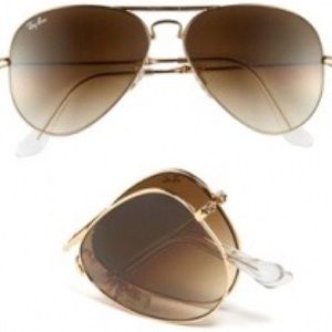 Ray-Ban Folding Frame Aviator Sunglasses