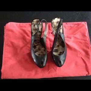 Sam Edelman sling back platform heels