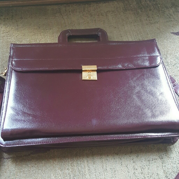 Women's Burgundy Briefcase Brand New