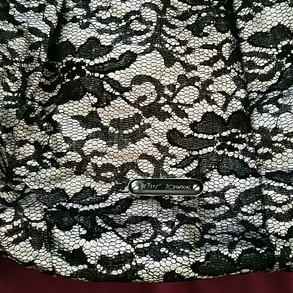 SOLD♡♡♡Betsey Johnson Large Lace Print Bag - Picture 3 of 4