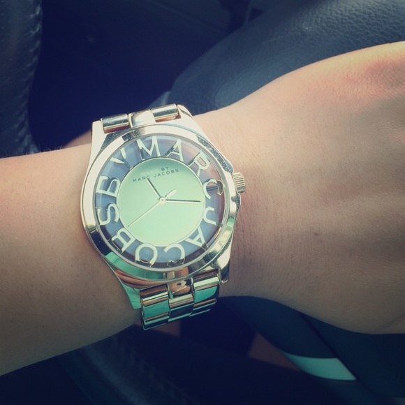 🔴SOLD Marc Jacobs gold skeletal watch