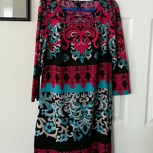 XL 3/4 length sleeve dress