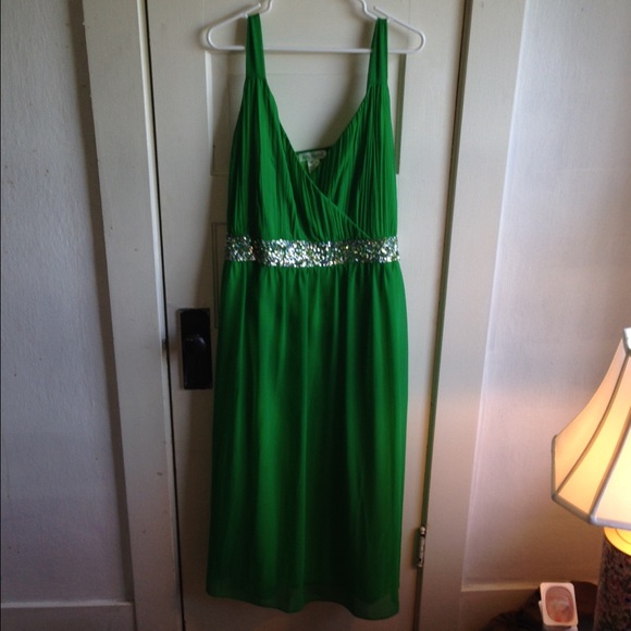 Bridesmaids dress In Kelly green