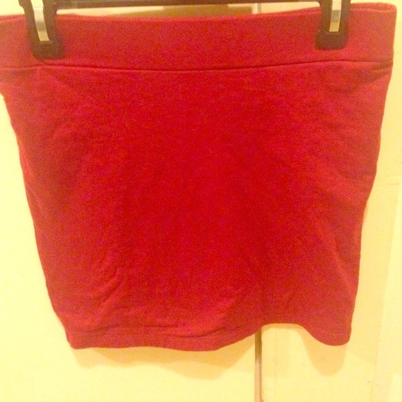 Forever 21 fire red pencil skirt