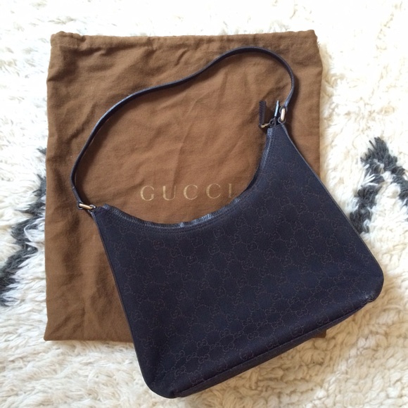 Gucci Monogram Denim Hobo Bag