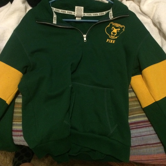 Baylor bling half zip jacket