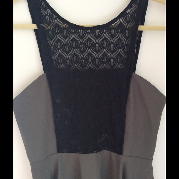 MOVING SALE Beautiful Olive Green and Lace Dress - Picture 2 of 4