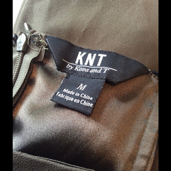 MOVING SALE Beautiful Olive Green and Lace Dress - Picture 4 of 4