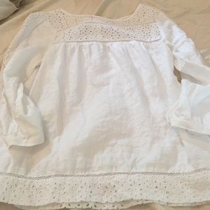 J. Crew Eyelet Top