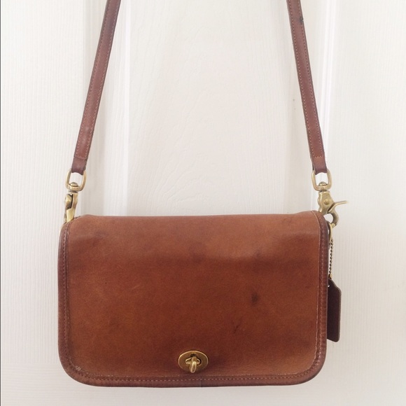 Coach Vintage Brown Rectangular Crossbody Bag