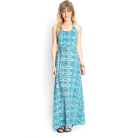Geometrical designed maxi dress