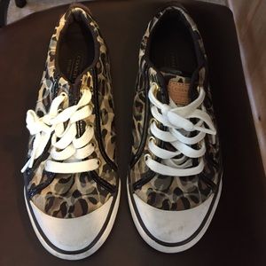 Coach cheetah print sneakers