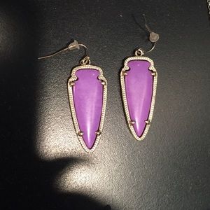 Kendra Scott Sky purple earrings