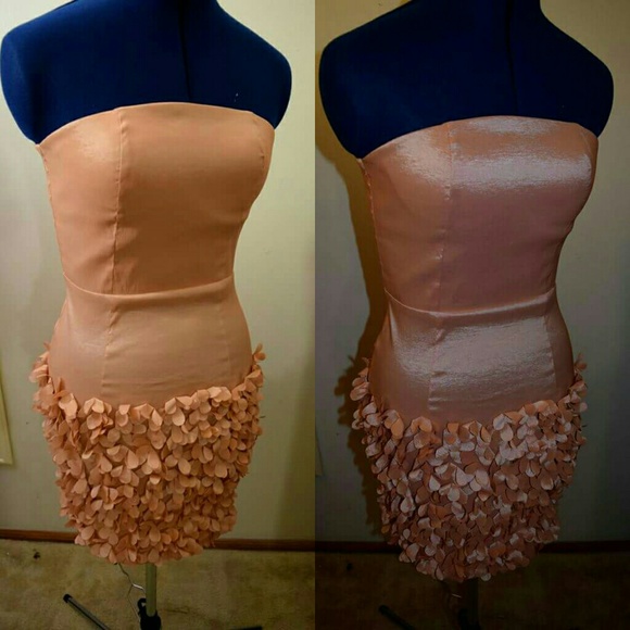 Blush Pink Strapless Dress