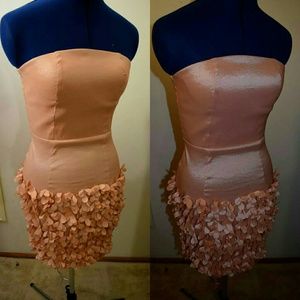 Blush Pink Strapless Dress