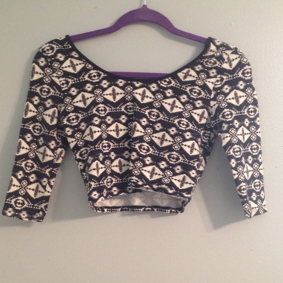 Tribal print crop top - Picture 1 of 1